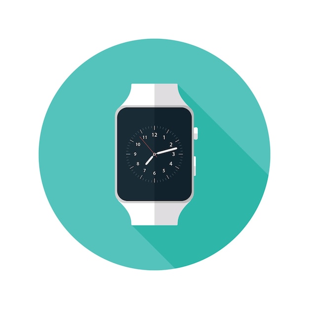 Illustration of Light Smart Watch Flat Icon