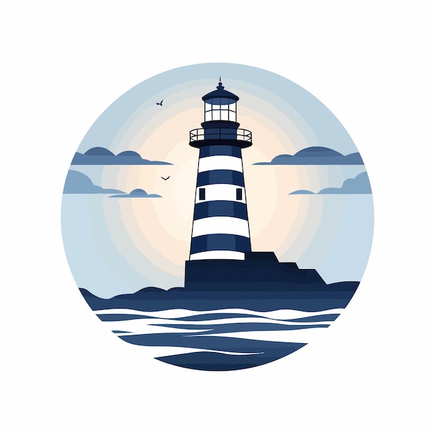 Vector illustration of lighthouse