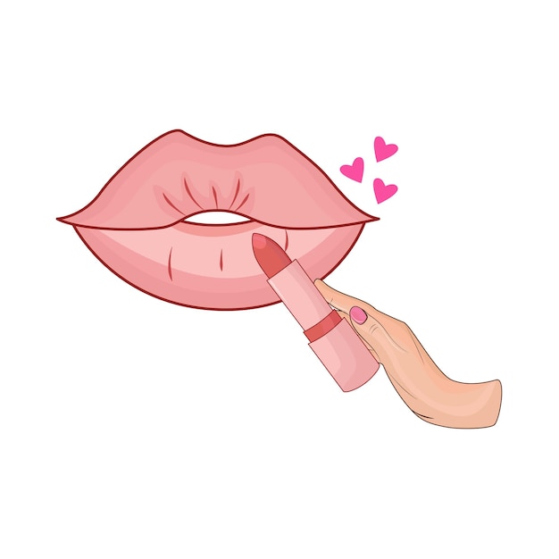 Illustration of lipstick