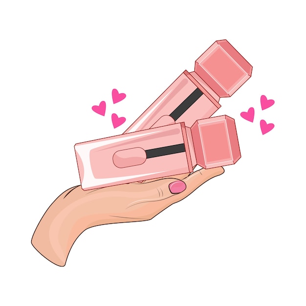 Illustration of lipstick