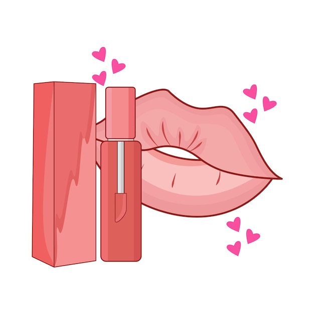 Vector illustration of lipstick