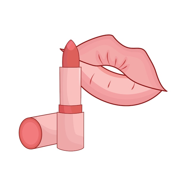 Vettore illustrazione di rossetto