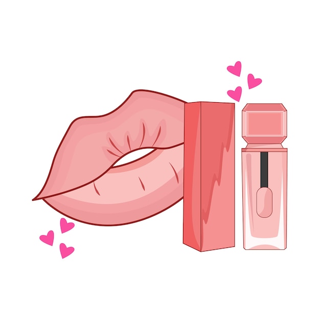 Illustration of lipstick