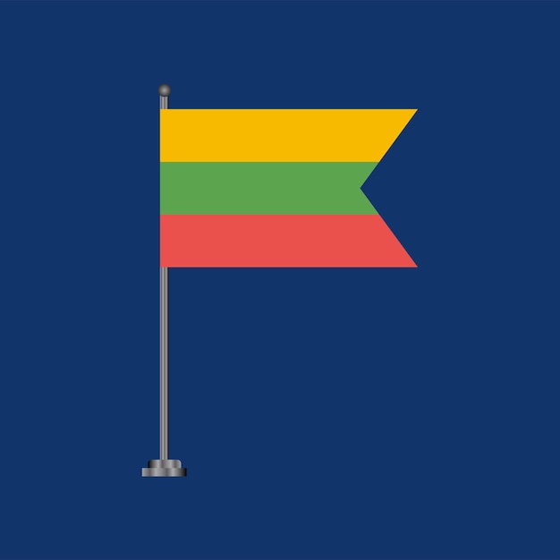 Illustration of lithuania flag template