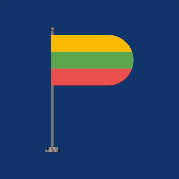 Illustration of Lithuania flag Template