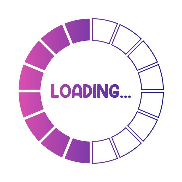 Vector illustration of loading