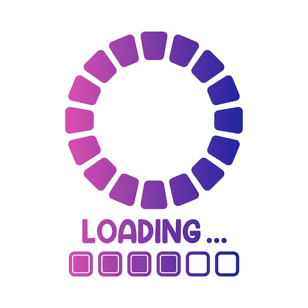 Vector illustration of loading