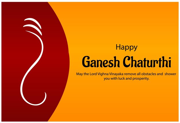 Illustration Of Lord Ganpati Background For Ganesh Chaturthi Festival Of India