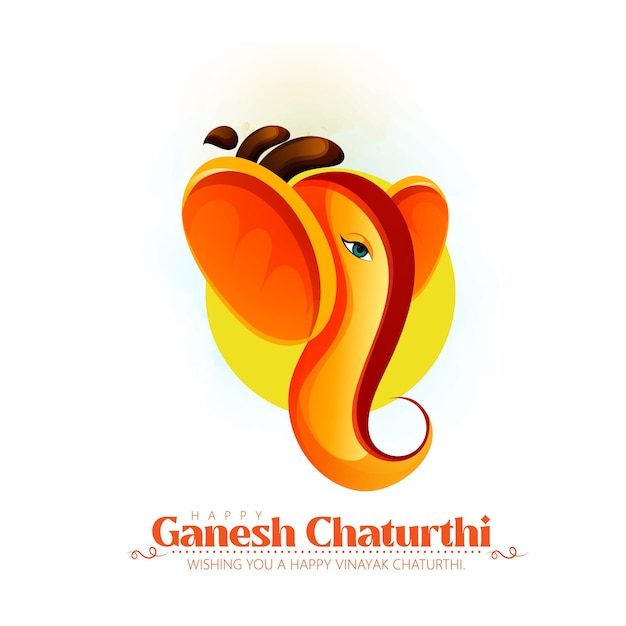 Vector illustration of lord ganpati background for ganesh chaturthi festival of india