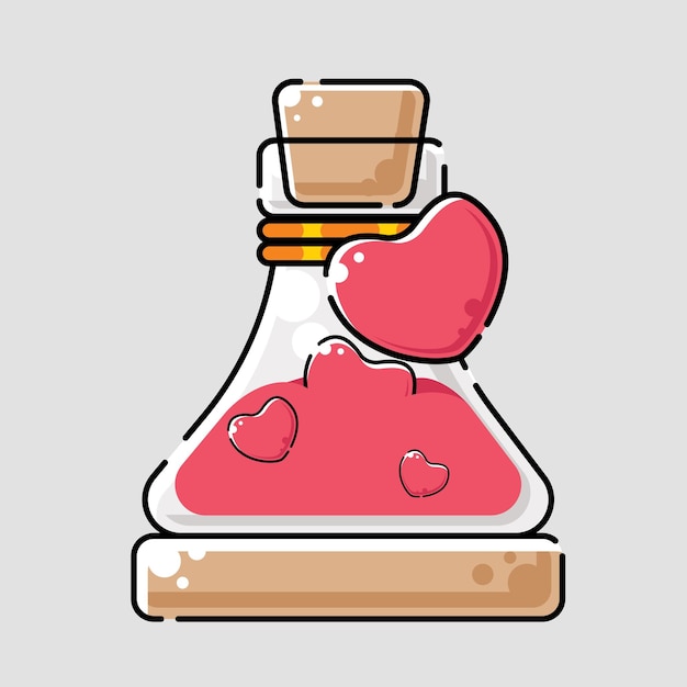 illustration love potion