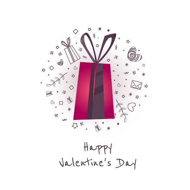 Illustration of love and valentine day