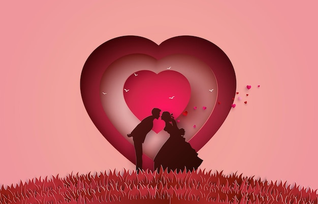 Illustrazione dell'amore e del giorno di san valentino.