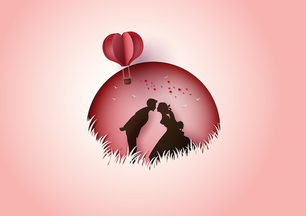 Illustration of love and valentine's day,