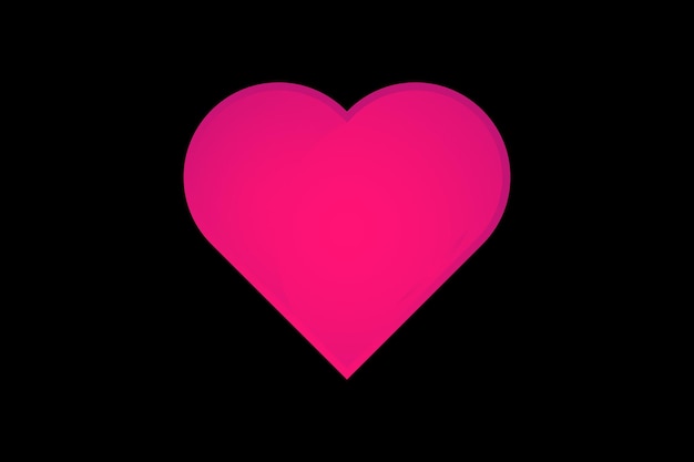 Illustration of lovely pink color big heart