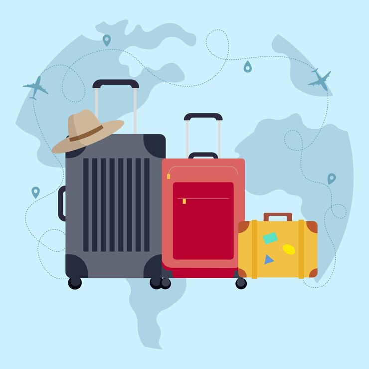 Vector illustration of a luggage vector