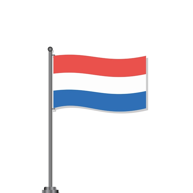 Vector illustration of luxembourg flag template