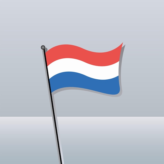 illustration of luxembourg flag template