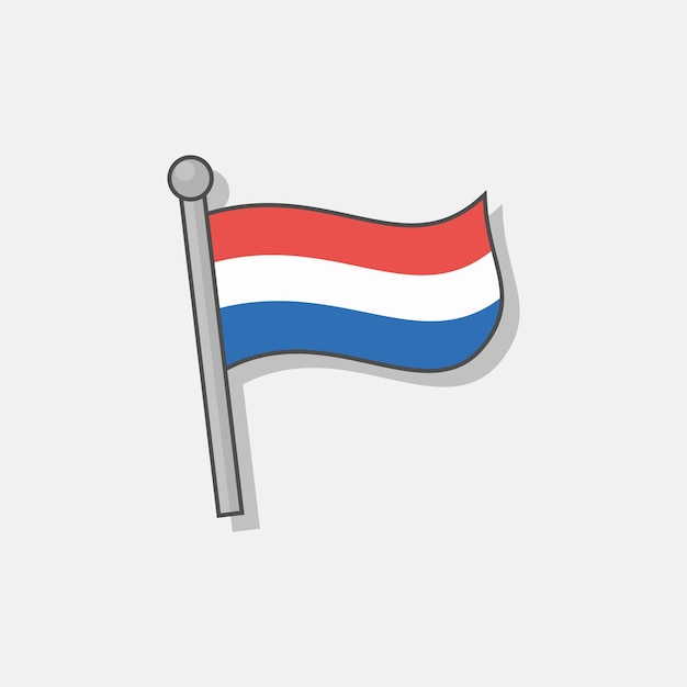 illustration of luxembourg flag template