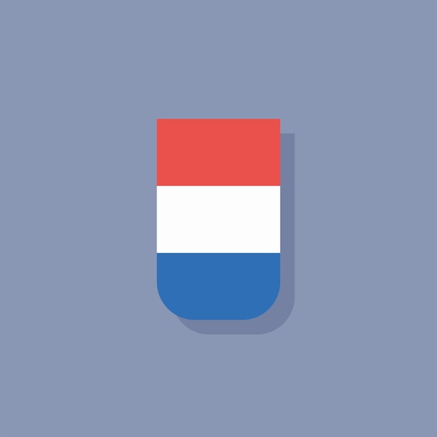 Vector illustration of luxembourg flag template