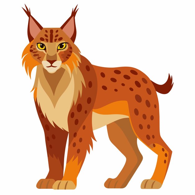 Vector illustration of lynx