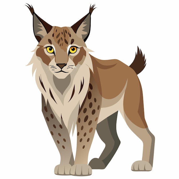 Vector illustration of lynx