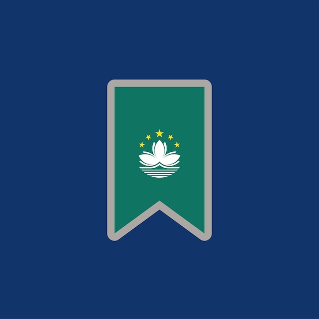 Illustration of Macau flag Template