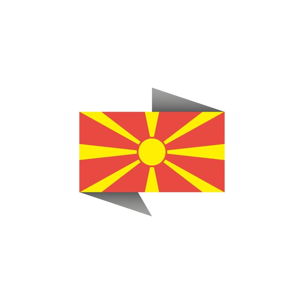 Illustration of Macedonia flag Template