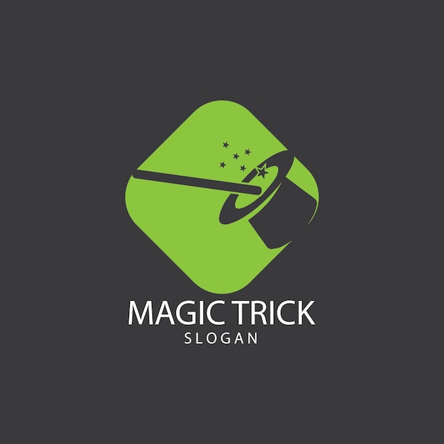 Illustration of magic hat with wand