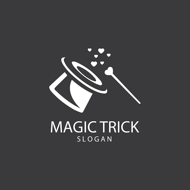 Vector illustration of magic hat with wand