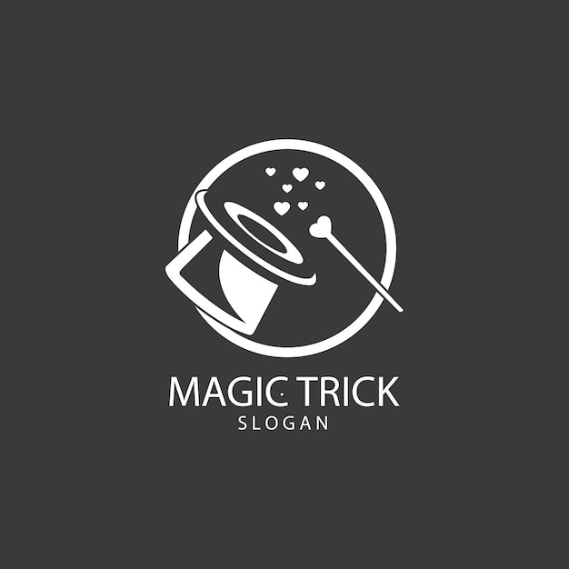 Illustration of magic hat with wand