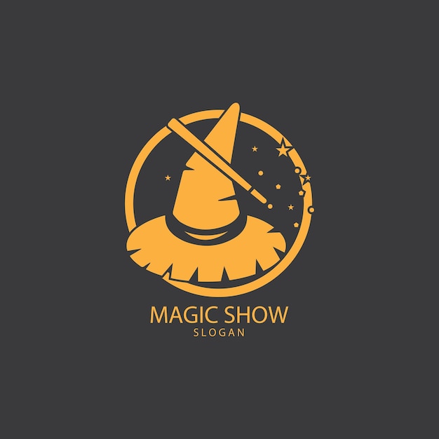 Illustration of magic hat with wand