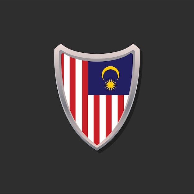 Illustration of Malaysia flag Template