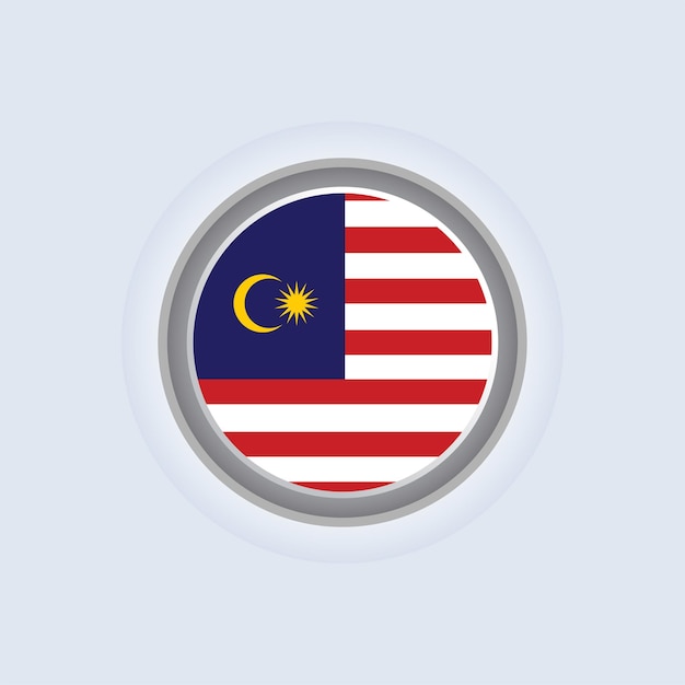 Vector illustration of malaysia flag template