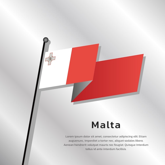 Illustration of Malta flag Template