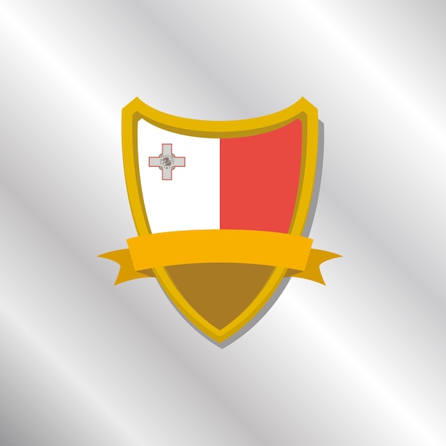 Illustration of Malta flag Template