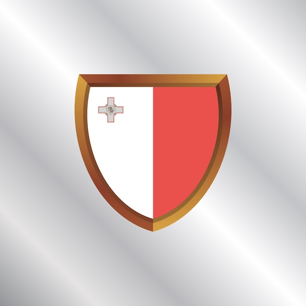 Иллюстрация шаблона флага Мальты