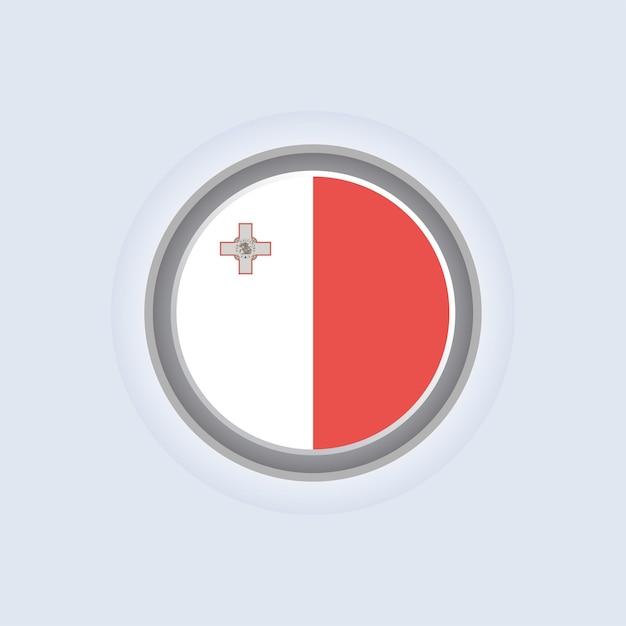 Vector illustration of malta flag template