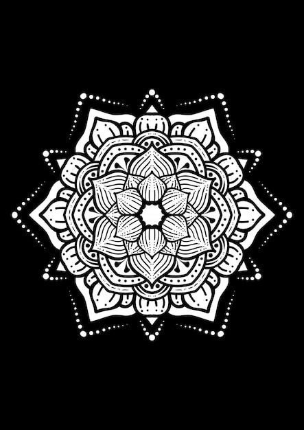 illustration of mandala art design