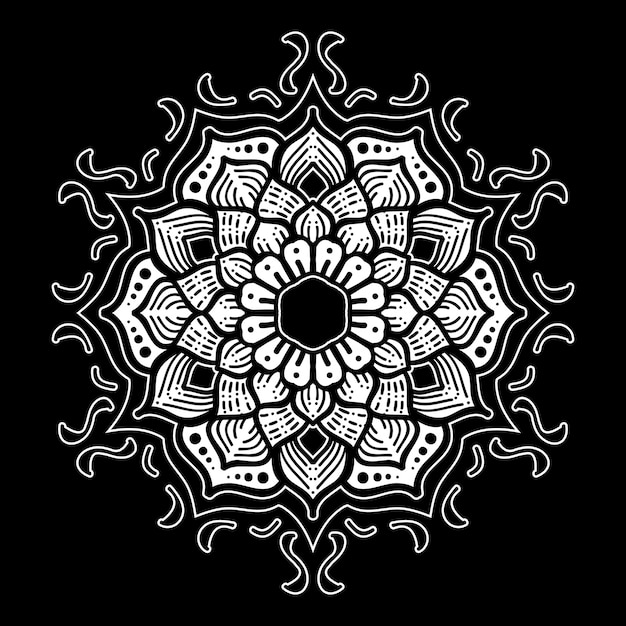 Illustration of mandala art design