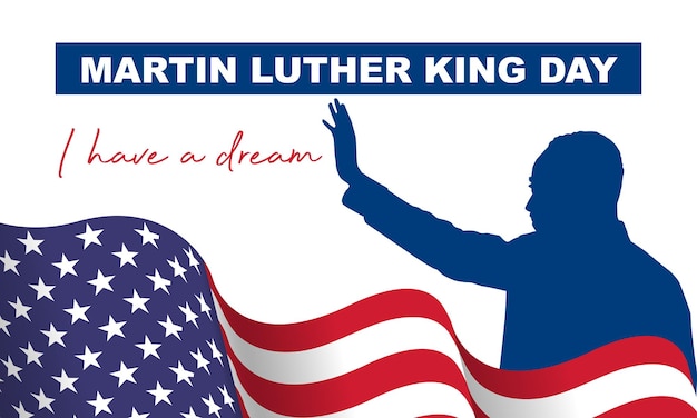 Illustration of Martin Luther King Jr to celebrate MLK day