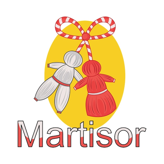 Vettore illustrazione di martisor