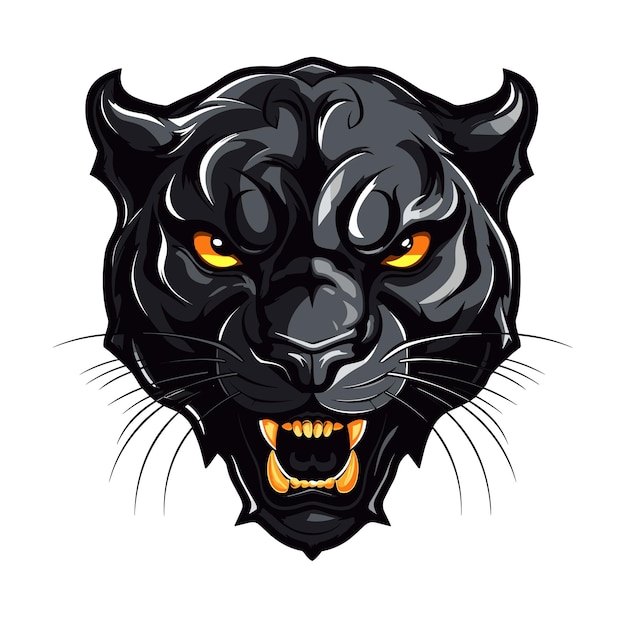 Vector illustration mascot logo black panther