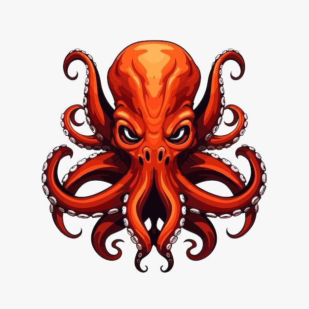 Illustration mascot logo Octopus