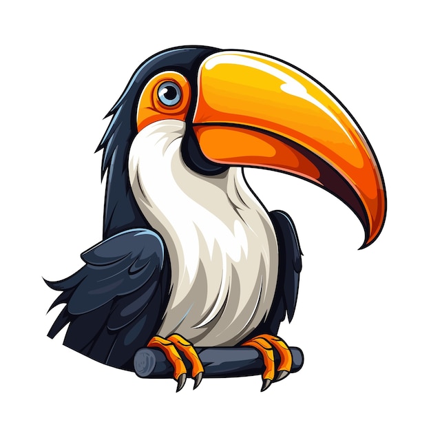 Illustration mascot logo toucan