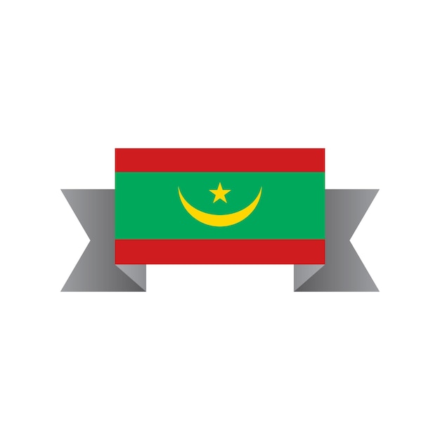 Illustration of Mauritania flag Template