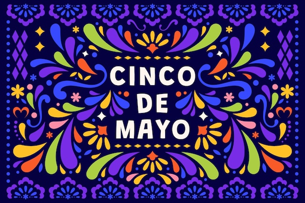 Illustration for mexican cinco de mayo celebration