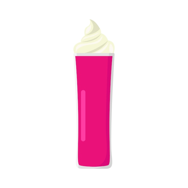 Vector illustration of milkshake