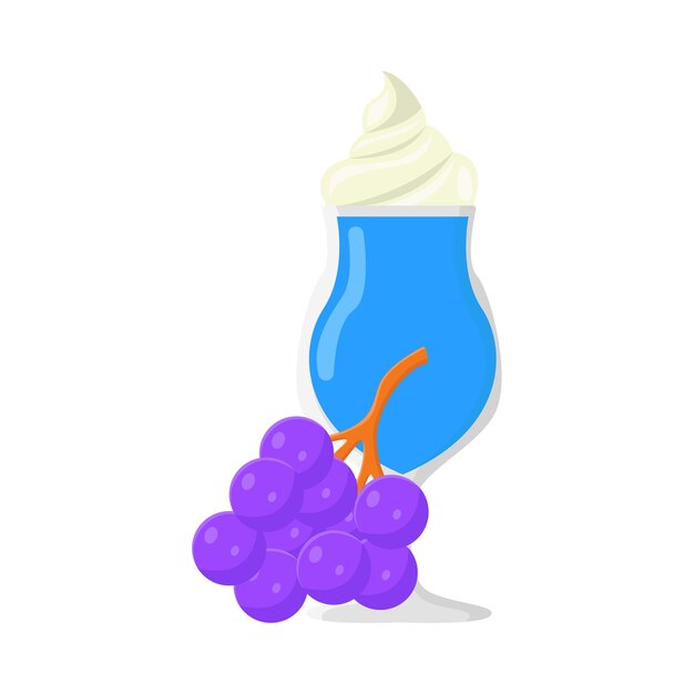 Vector illustration of milkshake