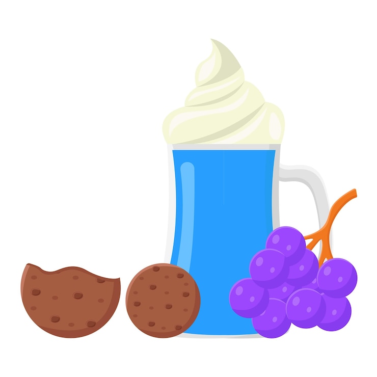 Vector illustration of milkshake