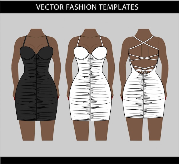 Ladies Dress Vector Art Icons and Graphics for Free Download